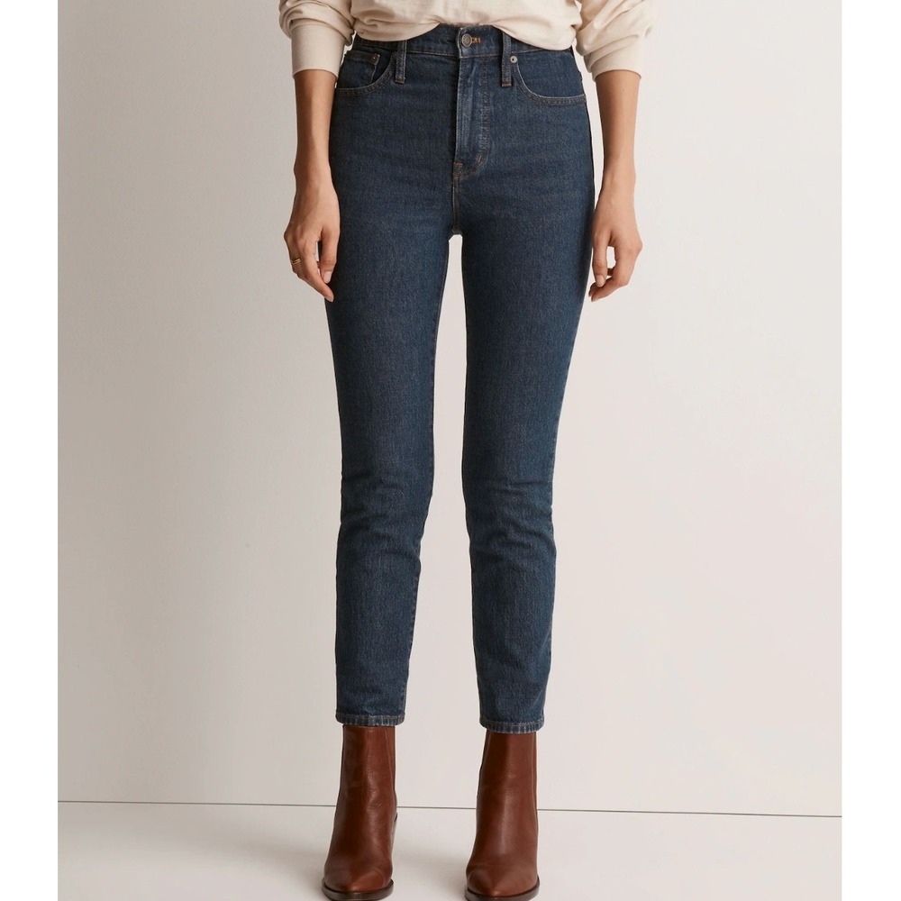 Madewell The Perfect Vintage Jean 28 Blue High Rise Tapered Leg Haight Wash